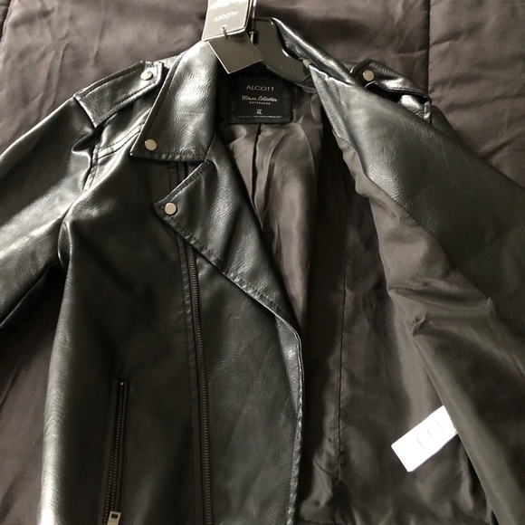 Faux leather bomber. - Picture 2 of 3